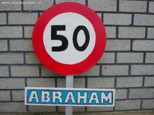 Verkeersbord Abraham